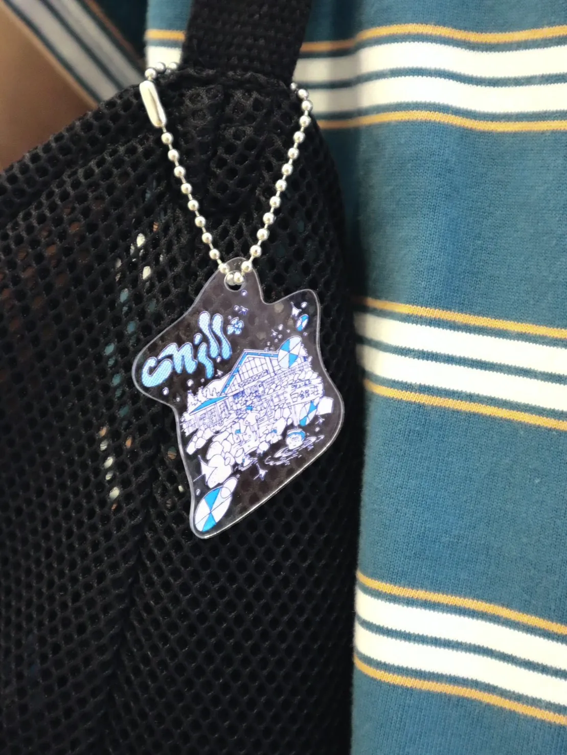 タナカカツキ描き下ろしイラスト入り！吹上温泉保養センター 白銀荘×Chill+ アクリルキーホルダー（小）